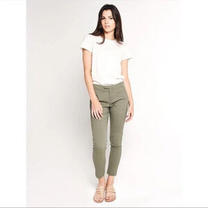 ATM Enzyme Wash Slim Pants Size 6 Faded Sage